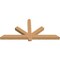 Ekena Millwork Kennewick Timber Gable Bracket, Western Red Cedar, 60"W x 27"H x 3 1/2"D x 3 1/2"F, 11/12 Pitch GBW060X27X0404KEN00SWR - alternate 4